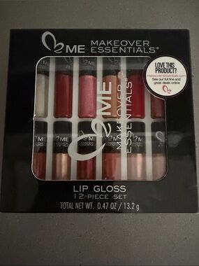 ME Makeover Essentials Lip Gloss Set - Pink, Red, Rose & Nude Tones